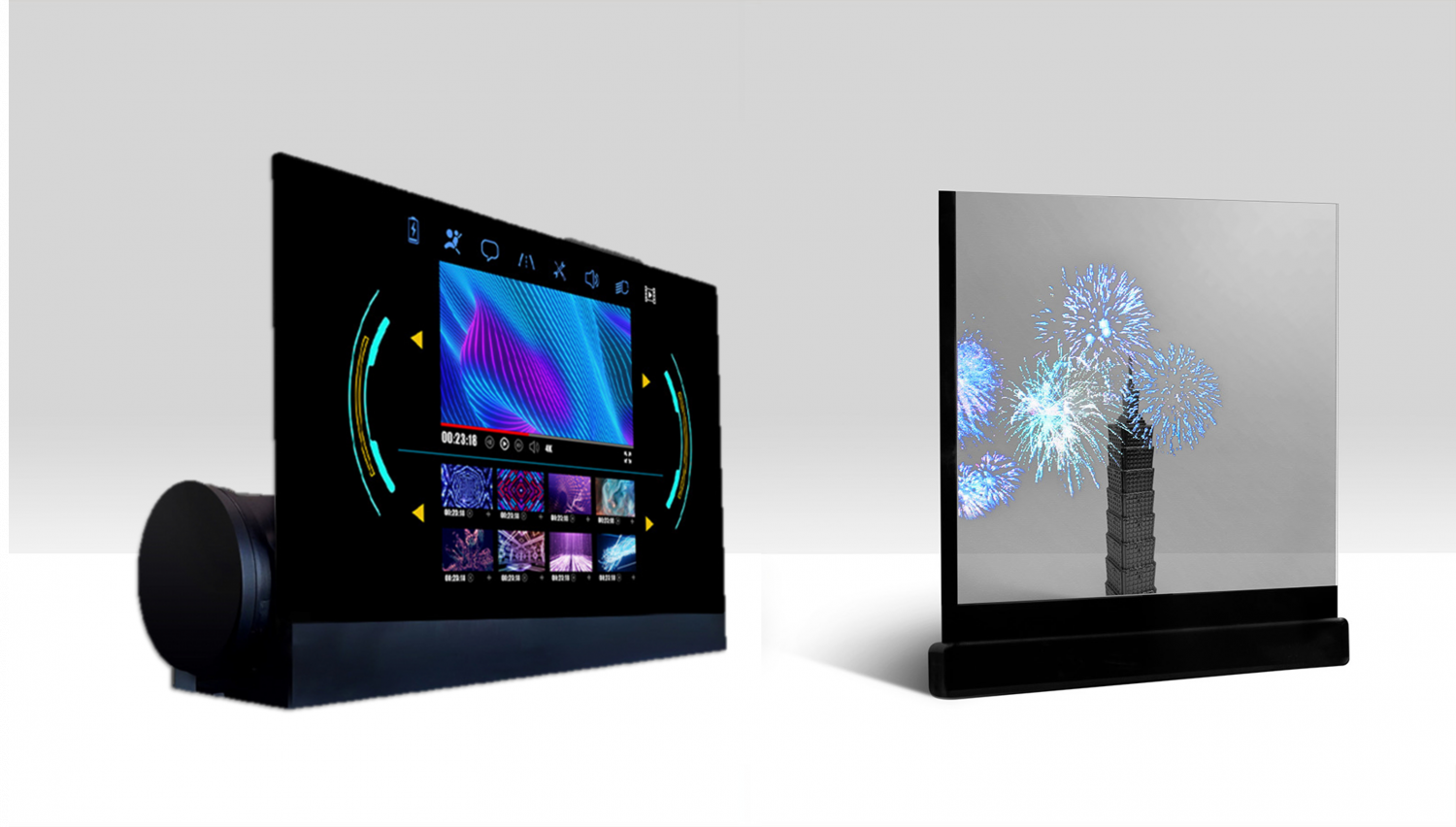 可卷式、折迭性、高透明